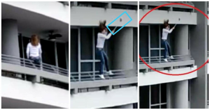 Mulher cai do 27º andar enquanto tira uma selfie