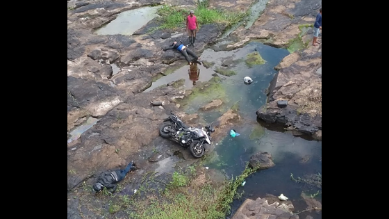 Casal morre após moto cair em ponte em Nazaré das Farinhas