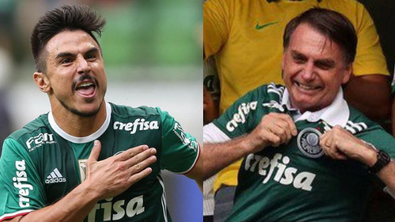 Atacante do Palmeiras ignora Bolsonaro
