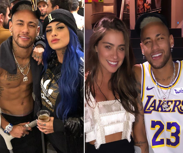 Neymar ficou com duas mulheres