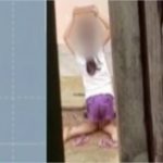 Mãe bota filha de 6 anos de joelhos com tijolo na cabeça