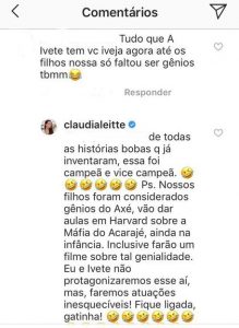Claudia Leitte só engravidou pra imitar Ivete